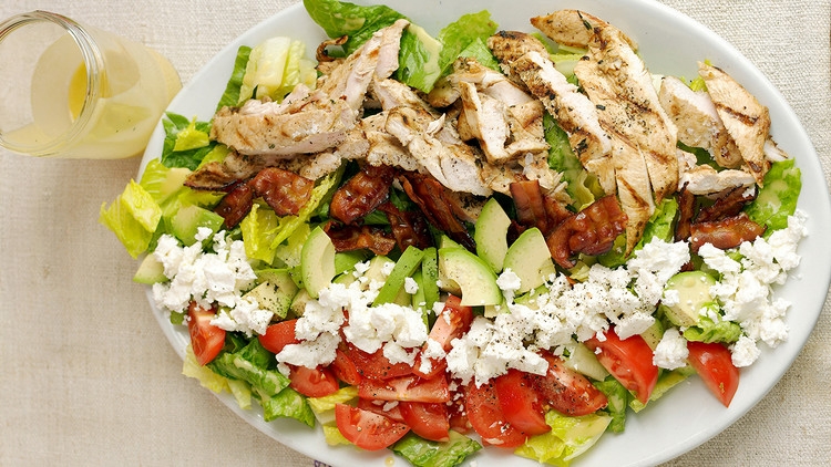 Order CHICKEN COBB SALAD food online from Austin's Saloon store, Libertyville on bringmethat.com