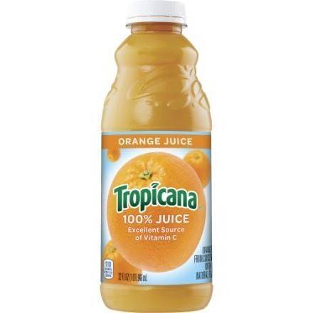 Order Tropicana 100% Orange Juice (32 oz) food online from Light Speed Market store, Marietta on bringmethat.com