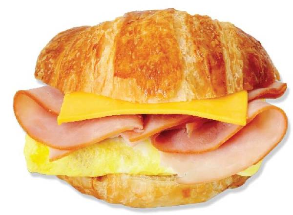 Order #85 Ham, Egg, and Cheese on Croissant food online from Lee Sandwiches store, Hawaiian Gardens on bringmethat.com