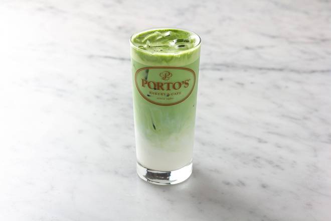 Order Iced Matcha Green Tea Latte food online from Porto's Bakery & Cafe store, Downey on bringmethat.com