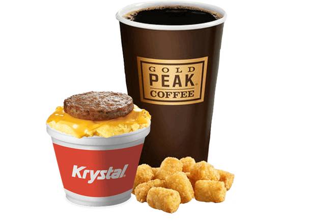 Order LOW CARB SCRAMBLER BOWL COMBO food online from Krystal store, Augusta (Richmond County) on bringmethat.com