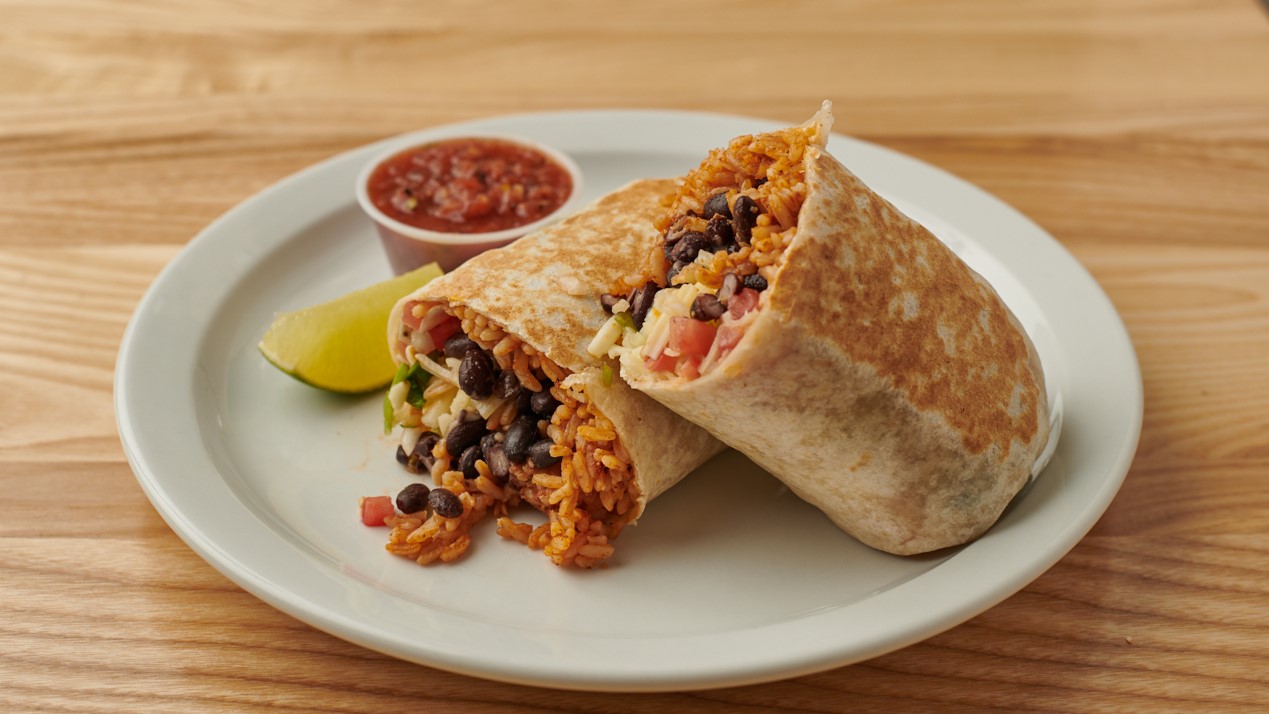 Order BEANS & RICE BURRITO food online from Burrito Beach store, Chicago on bringmethat.com