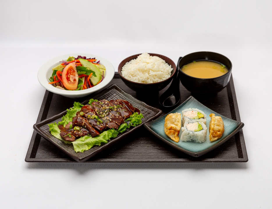 Order BEEF TERIYAKI -D food online from Fujiya store, Burbank on bringmethat.com