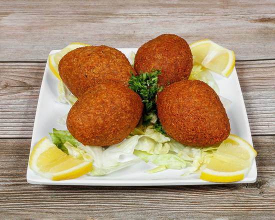Order Kebbeh (4 pcs) food online from GOLDEN GRILL AUTHENTIC LEBANESE CUISINE store, Fresno on bringmethat.com