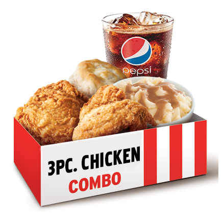 Order 3 pc. Chicken Combo food online from Kfc store, Uhrichsville on bringmethat.com