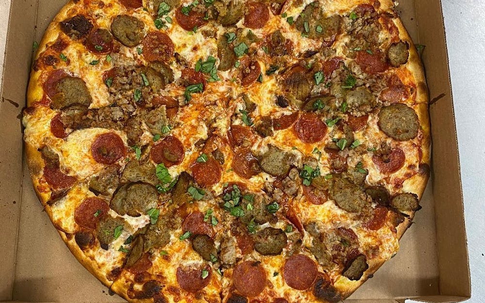 Order 9. Italiano Pizza - Small 12" (8 Slices) food online from Hometown Pizza store, Litchfield on bringmethat.com