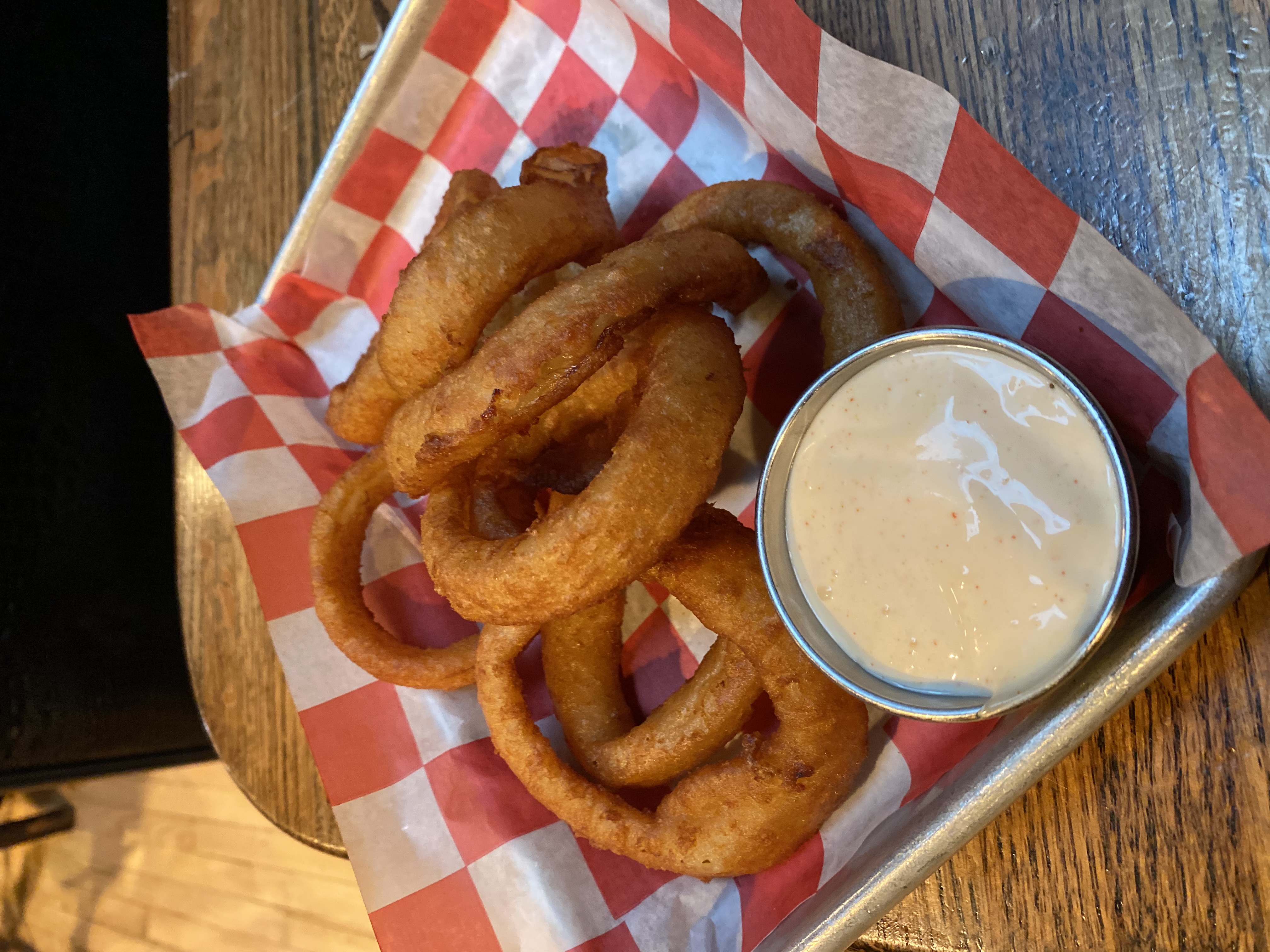 Order Onion Rings food online from Black Bear Bar And Grill store, Hoboken on bringmethat.com