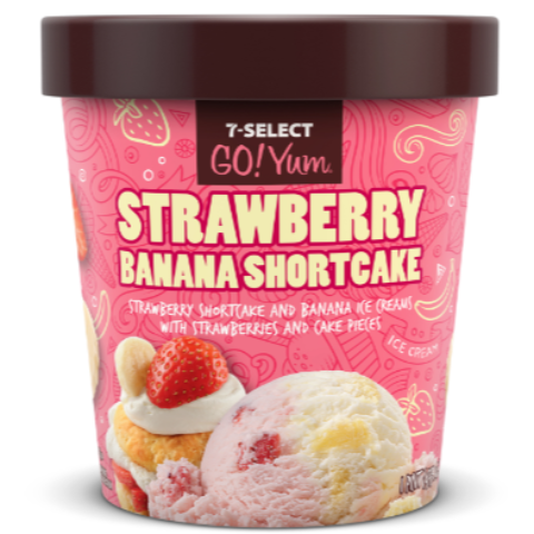Order 7-Select GoYum Strawberry Banana Shortcake Pint food online from 7-Eleven store, Cookstown on bringmethat.com