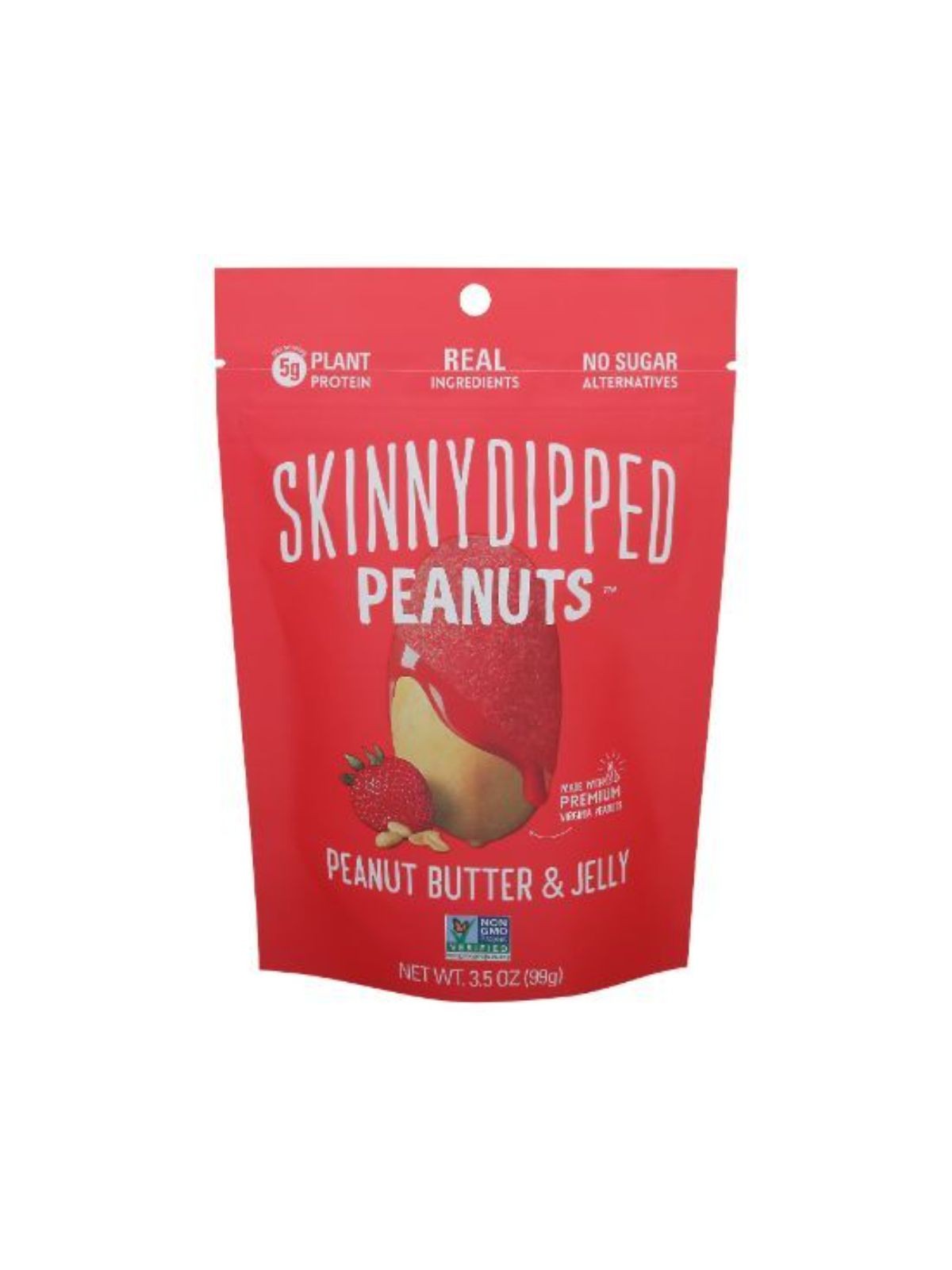 Order Skinny Dipped Peanuts Butter & Jelly (3.05 oz) food online from Light Speed Market store, Los Angeles on bringmethat.com