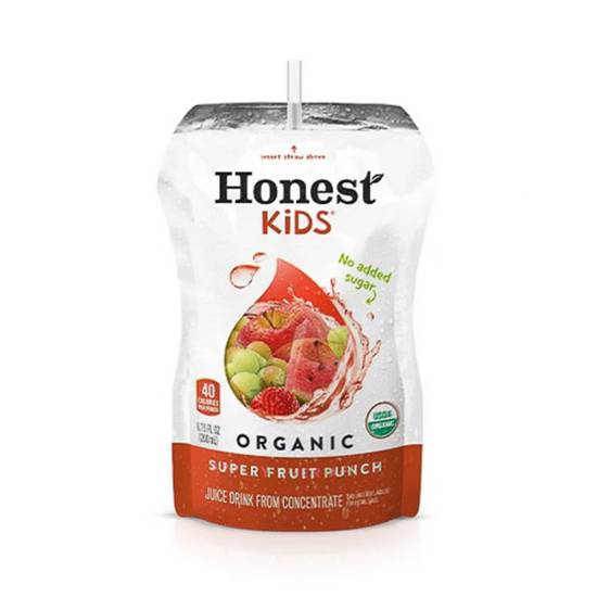 Order Honest Super Fruit Punch-Kids Pouch food online from Rise Biscuits & Donuts store, Carrboro on bringmethat.com