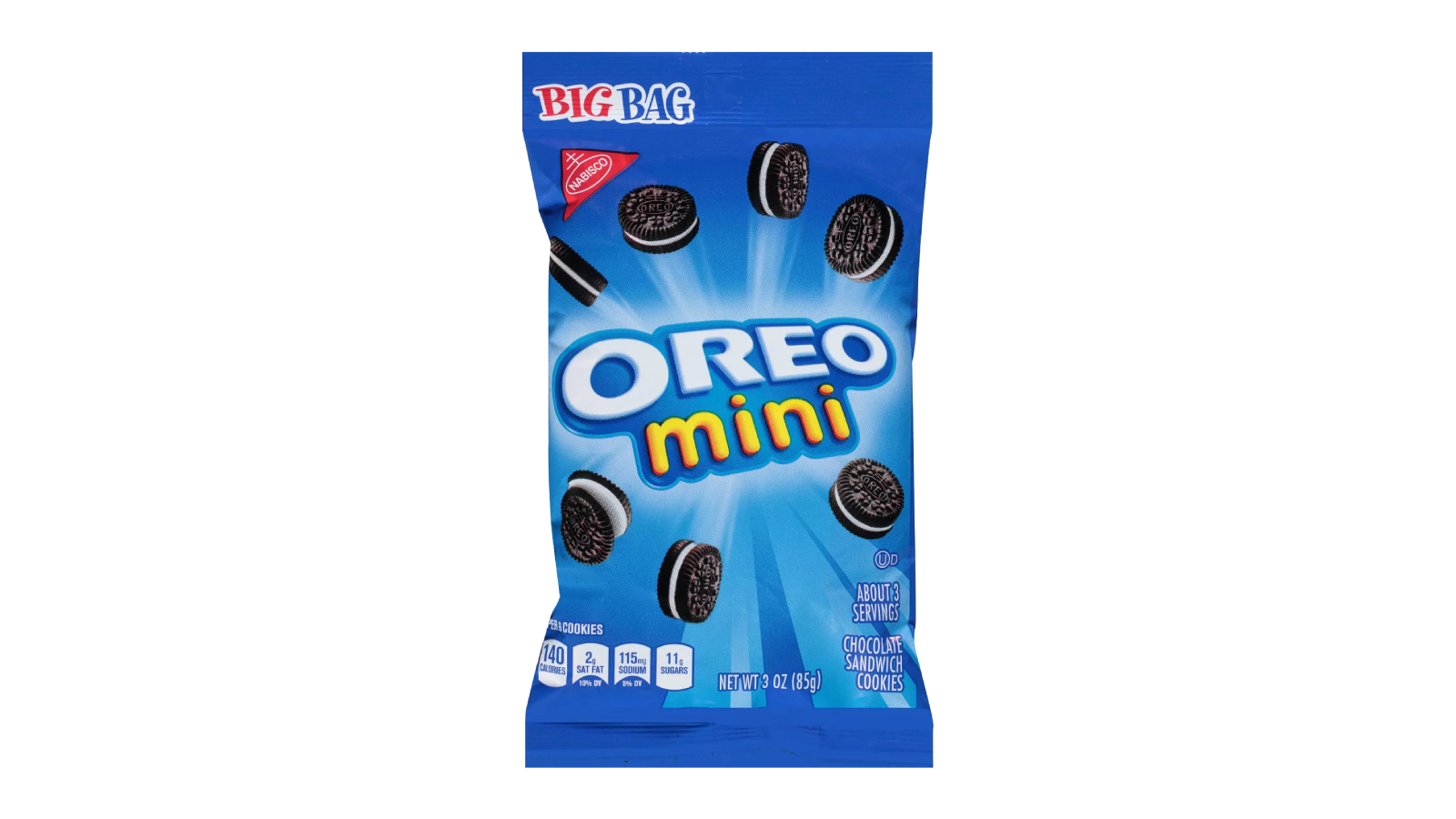 Order Oreo Minis Bag 3oz food online from Extramile store, San Diego on bringmethat.com