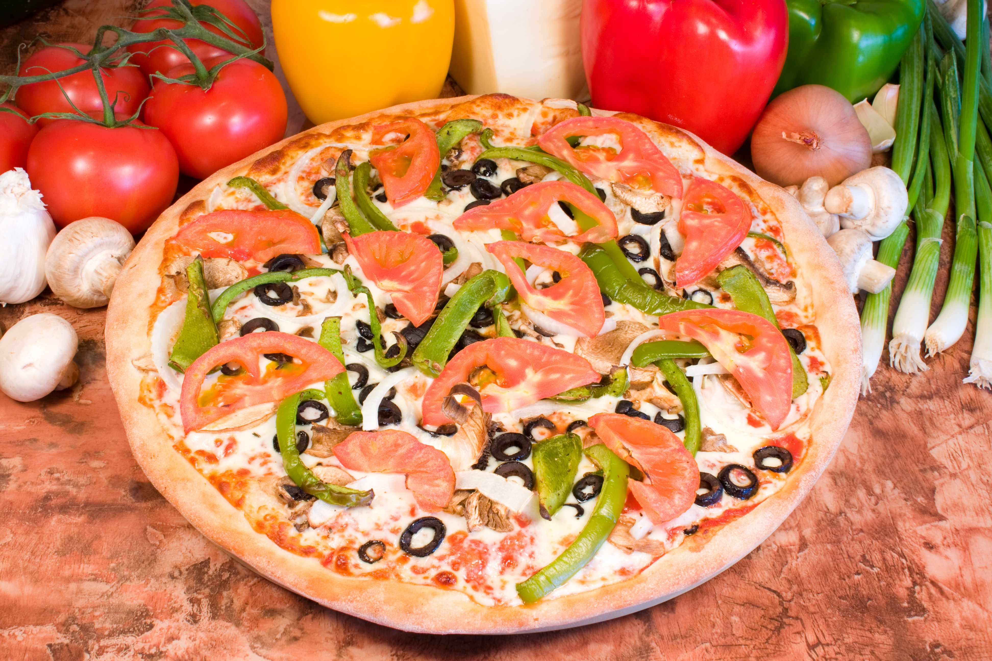 Order Veggie Pizza food online from Ameci Pizza & Pasta store, Chatsworth on bringmethat.com