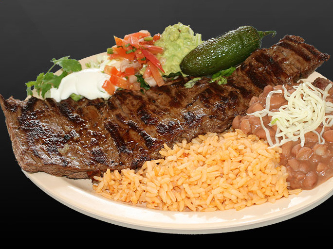 Order Carne Asada Dinner food online from El Famous Burrito store, Naperville on bringmethat.com