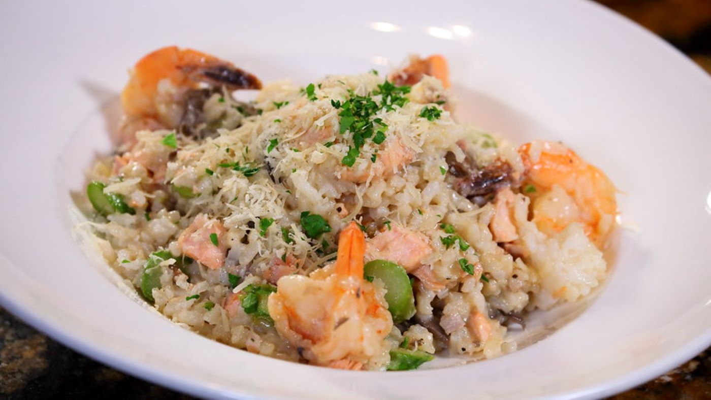 Order Seafood Risotto food online from Skipolini Pizza store, Folsom on bringmethat.com