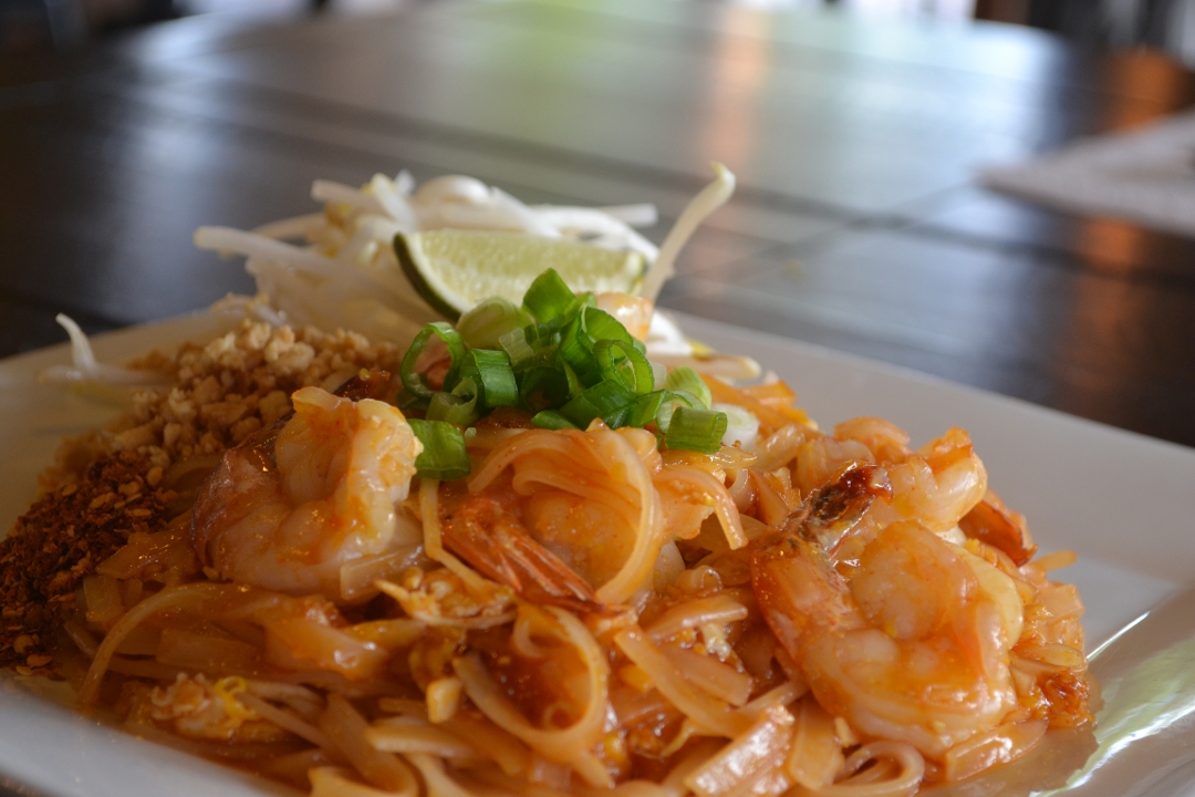 Order Pad Thai + Choice of Appetizers food online from Chada Thai Cuisine store, San Ramon on bringmethat.com