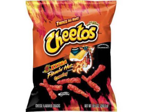 Order Cheetos crunchy Xtra flamin hot food online from Luckys Liquor store, Los Angeles on bringmethat.com
