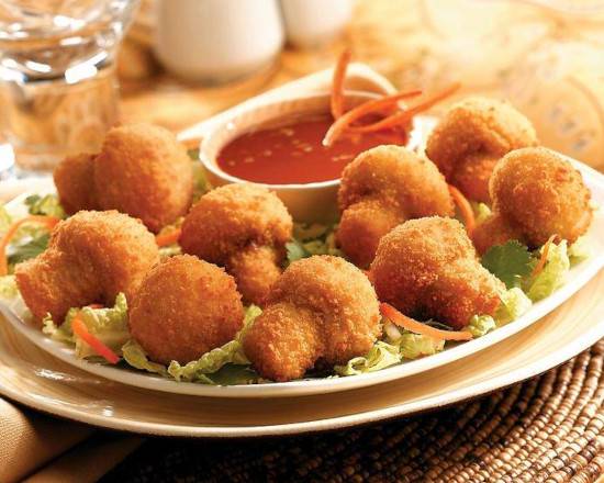 Order Breaded Mushrooms (1/2 lbs) food online from Fried Chick & Friends store, Harvey on bringmethat.com