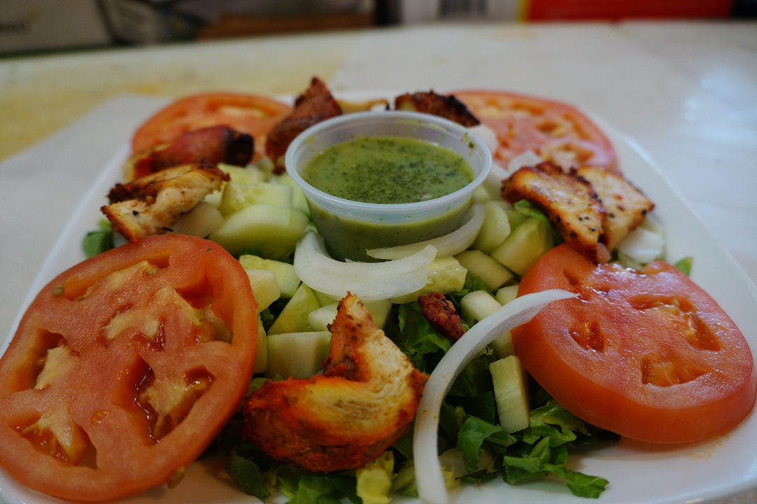 Order Chicken Salad food online from New Tandoori Cafe store, San Jose on bringmethat.com