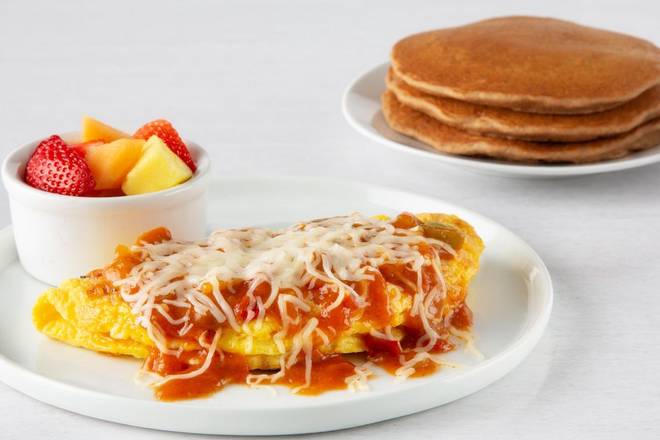 Order Garden Veggie Omelette* food online from Village Inn store, Wichita on bringmethat.com