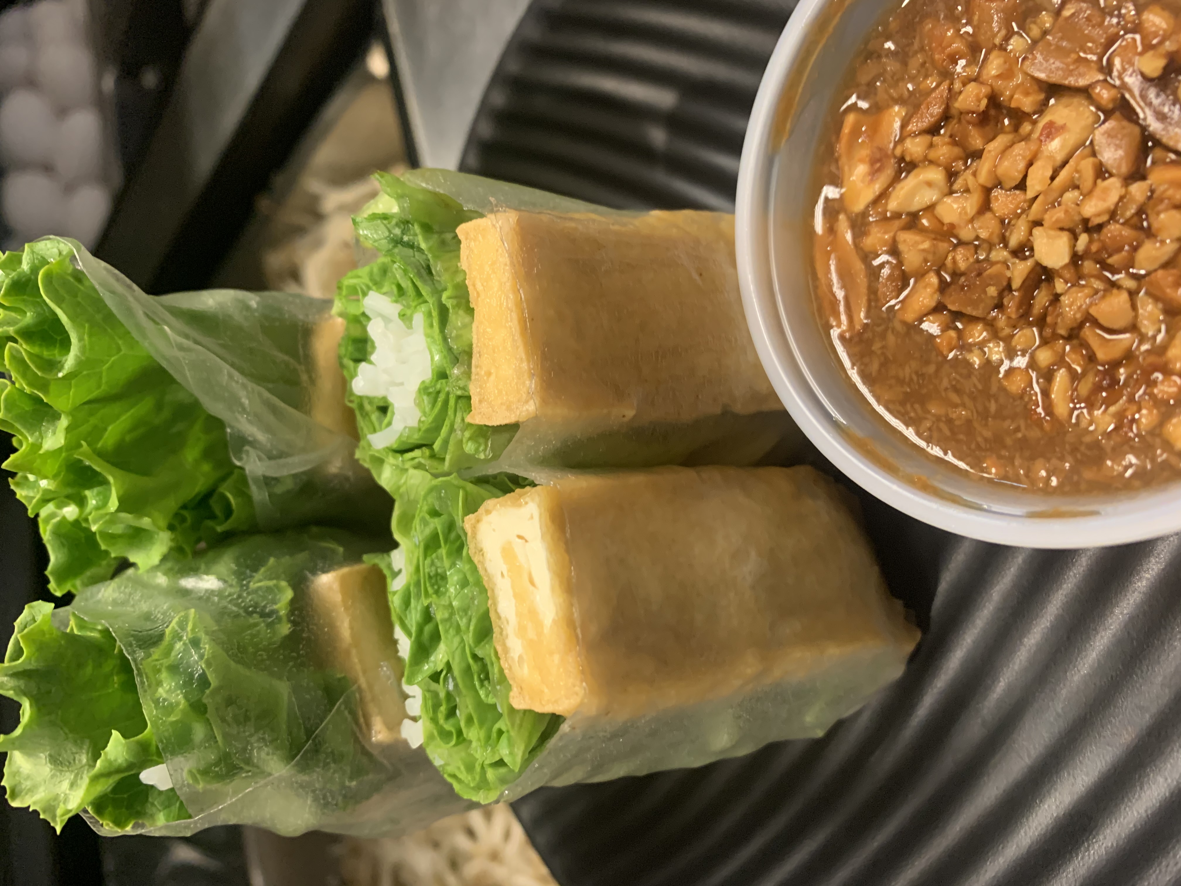 Order 1C. SPRING ROLL WITH FRIED TOFU - GỎI CUỐN CHAY food online from Pt Noodles store, Avondale on bringmethat.com