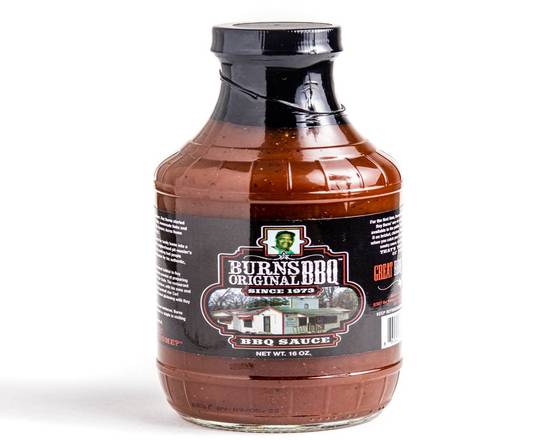 Order Burns BBQ Sauce 16oz Bottle food online from Burns Original Bbq store, Houston on bringmethat.com