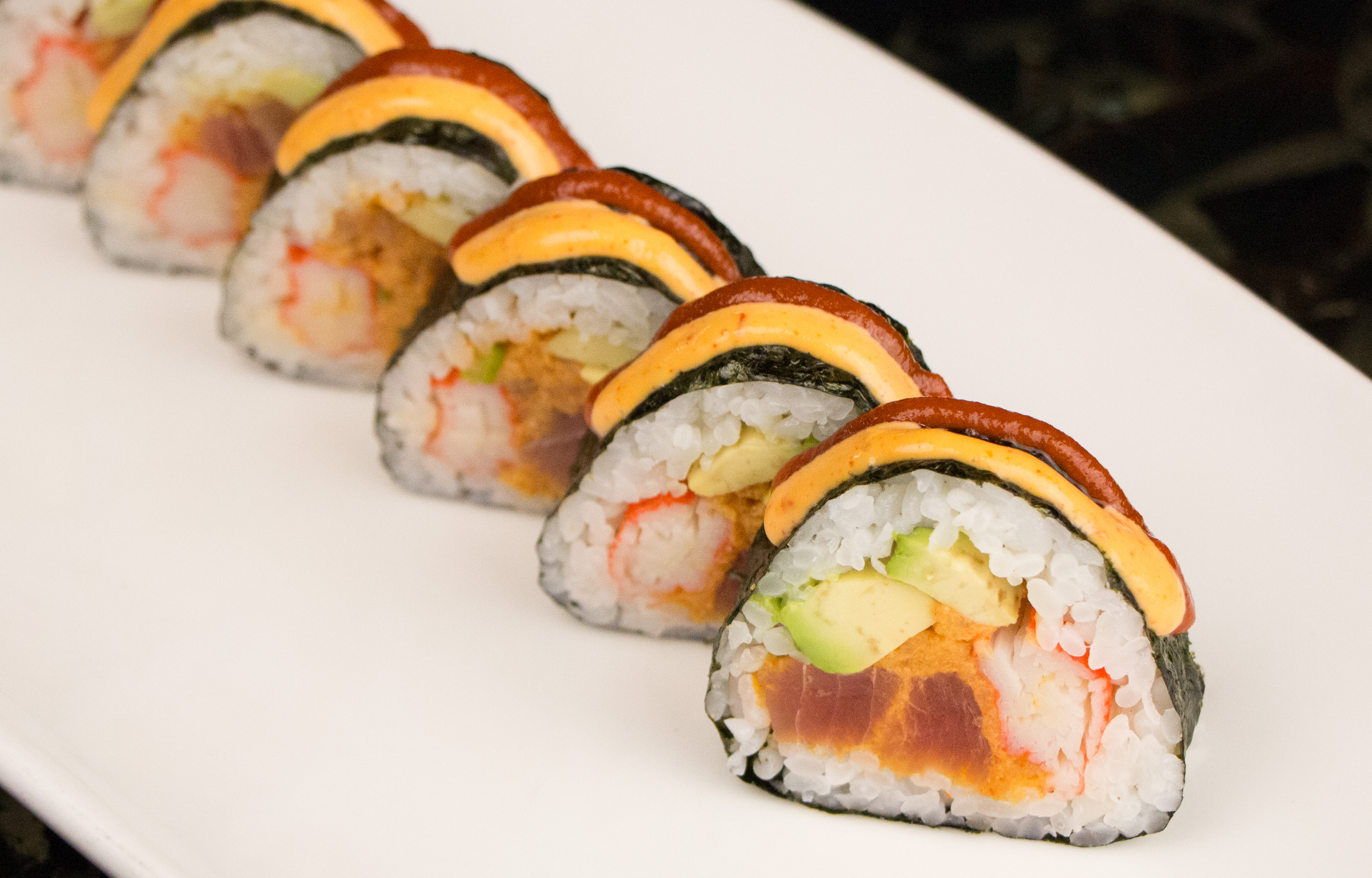 Order 6 Piece Volcano Sushi Roll food online from Genji Express store, Wynnewood on bringmethat.com