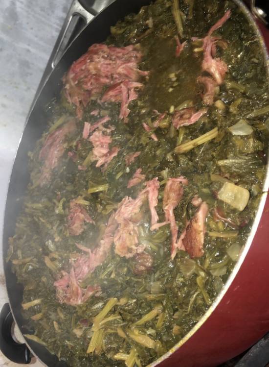 Order Mustard Greens food online from Sweets Fiya &amp; Ice LLC store, Kenner on bringmethat.com