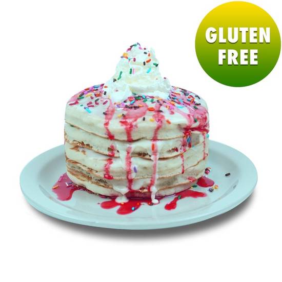 Order GF Birthday - GF Full (5 Pancakes) food online from We Pancakes store, Midwest City on bringmethat.com