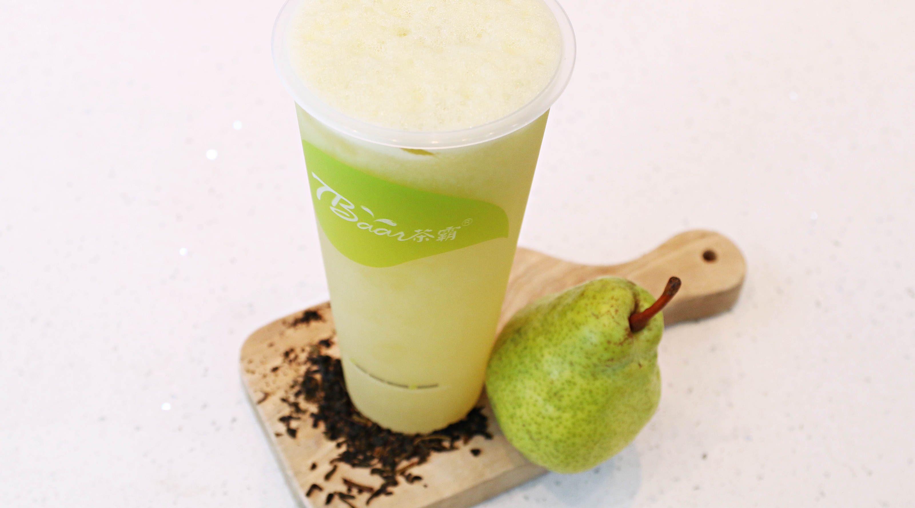 Order Fresh Pear Green Tea 冰糖雪梨青妍 food online from Tbaar store, Quincy on bringmethat.com