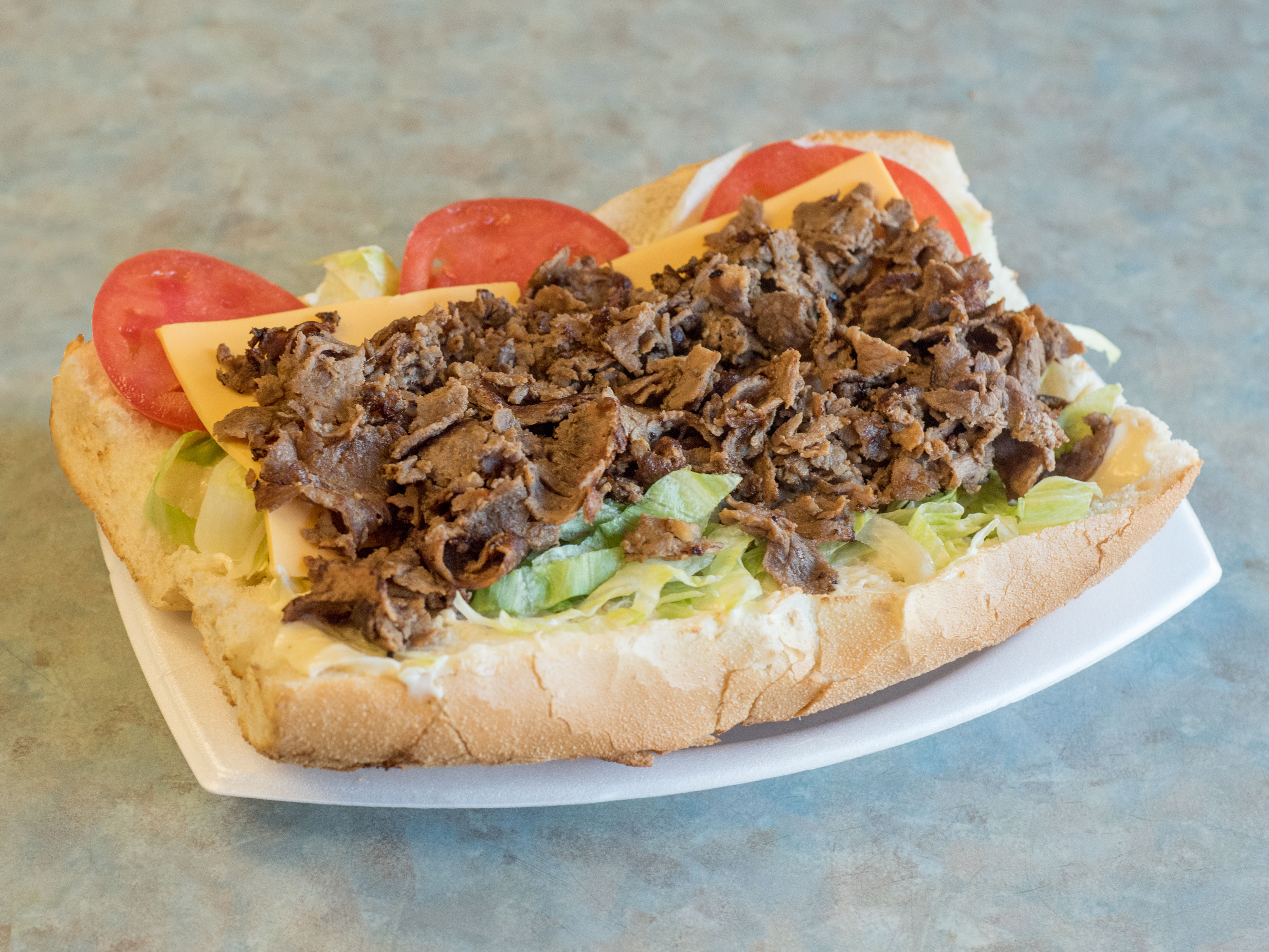 Order  Cheese Steak Sub food online from Maria D's Sub Shop store, Baltimore on bringmethat.com