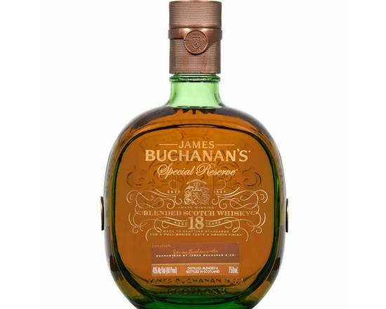 Order Buchanan 18yr 750ml  food online from House Of Wine store, New Rochelle on bringmethat.com