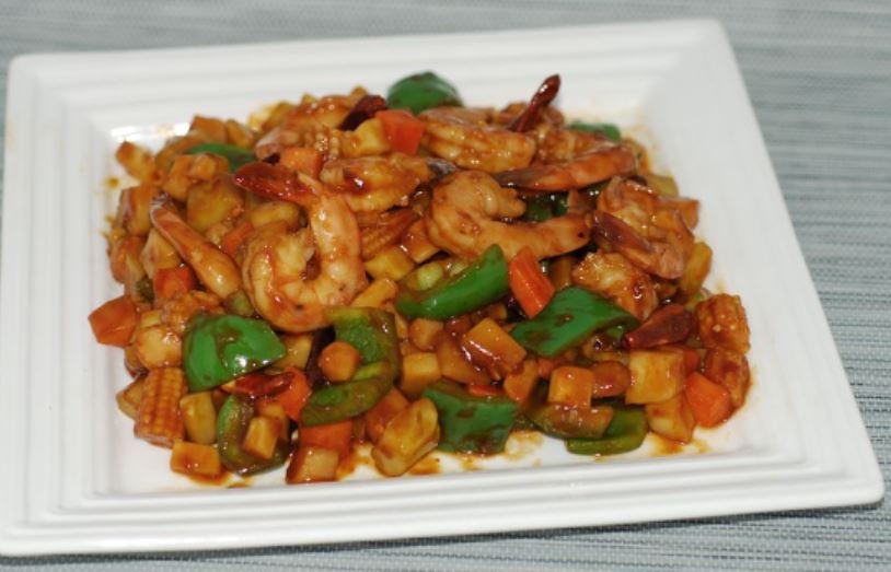 Order 23. Kung Pao Shrimp food online from Big Bowl Asian Diner store, Mesa on bringmethat.com