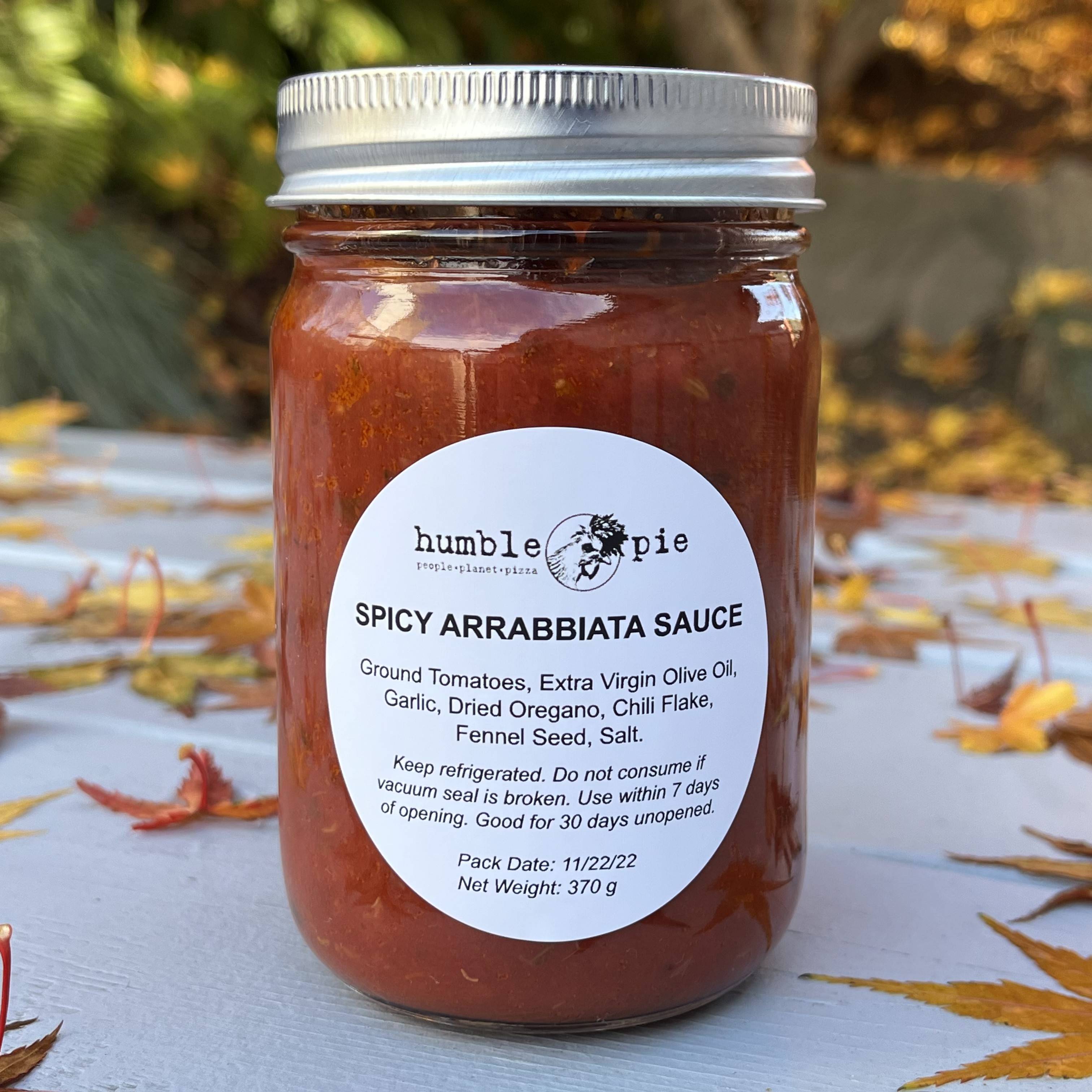 Order Spicy Arrabbiata Sauce (12oz) food online from Humble Pie store, Seattle on bringmethat.com