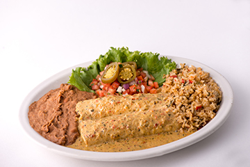 Order Chicka-Chicka Boom-Boom Enchiladas food online from Chuy's store, Kennesaw on bringmethat.com