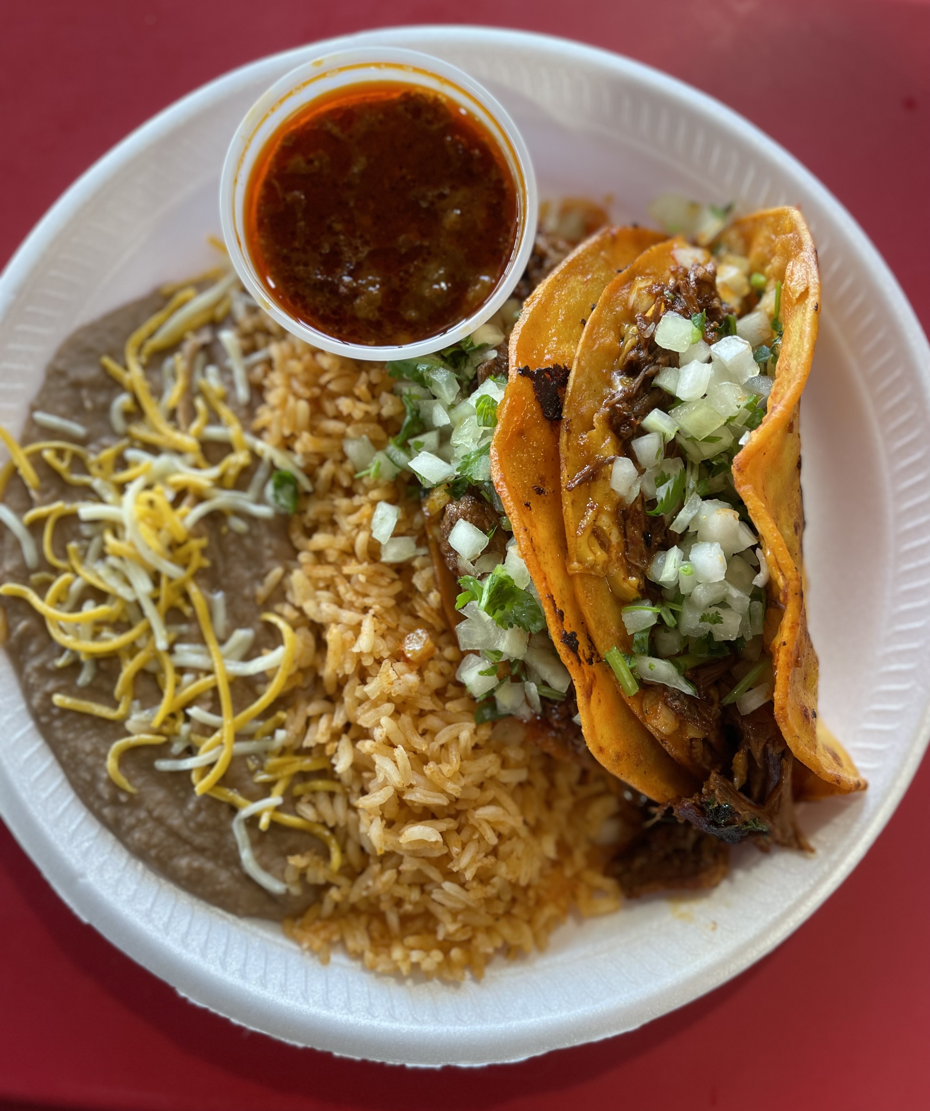 Order 04. Two Birria Tacos food online from Riliberto Fresh Mexican Food store, Flagstaff on bringmethat.com