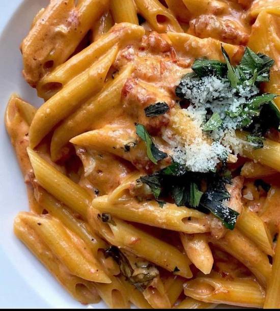 Order Penne Alla Vodka (V) food online from Lakeview Restaurant store, Coventry on bringmethat.com