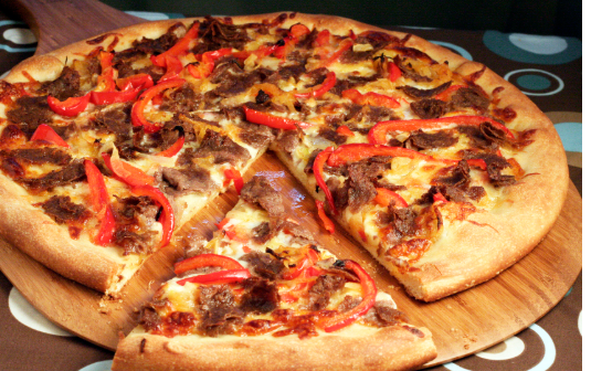 Order Philly Steak Pizza food online from Jenny's Pizza & Pasta store, Houston on bringmethat.com