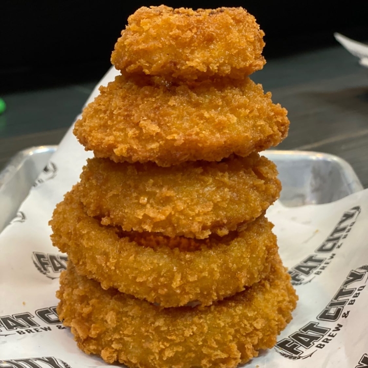 Order Onion Rings food online from Fat City Brew & Bbq store, Stockton on bringmethat.com