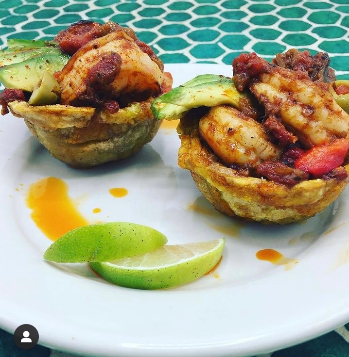Order Shrimp Patacones food online from Pilar Cuban Eatery store, Brooklyn on bringmethat.com
