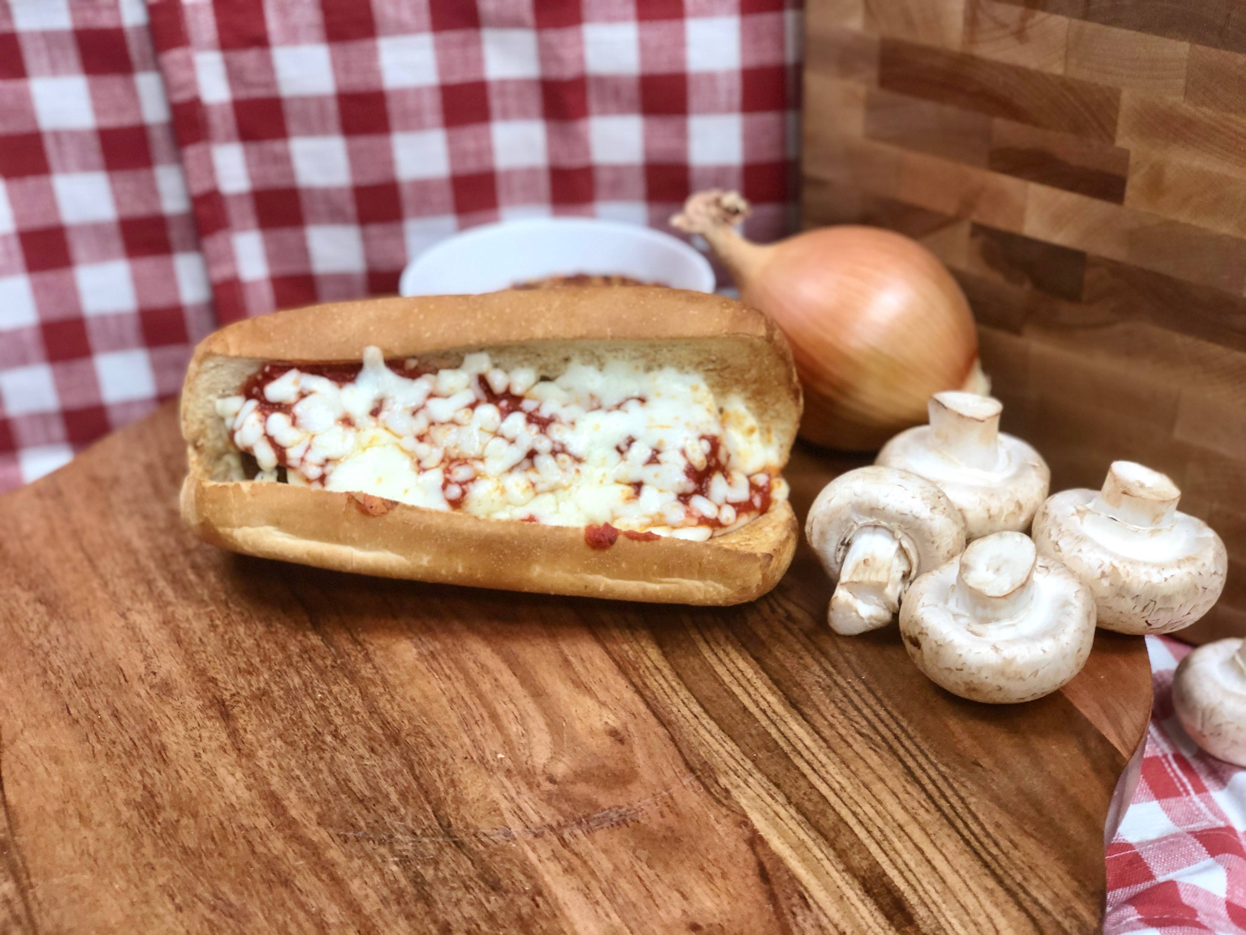 Order Hand Crafted Chicken Parmesan Sub food online from Katsouprinis Pizza Squared store, Washington on bringmethat.com