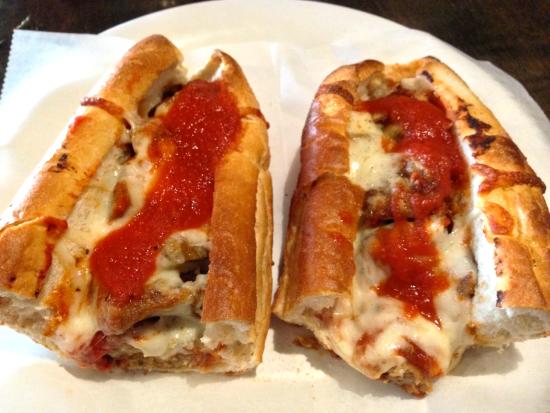 Order Sausage Parmigiana Sub  food online from Buonos Pizza store, Gilbert on bringmethat.com