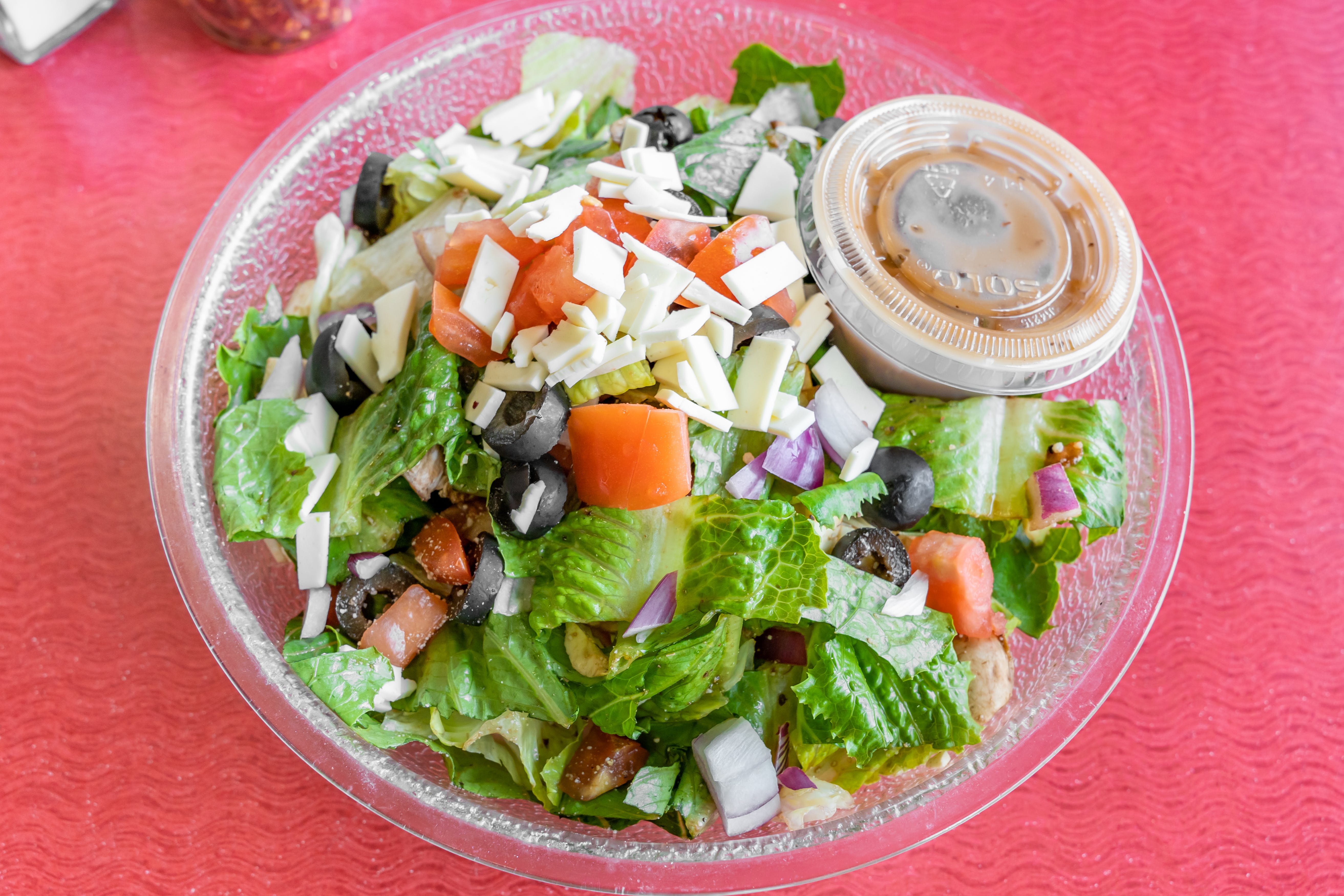 Order OIP Salad - Salads food online from Original Italian Pizza & Restaurant store, Garnerville on bringmethat.com