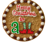 Order Merry Christmas to All - HW2833 food online from Cookie Co store, Longview on bringmethat.com