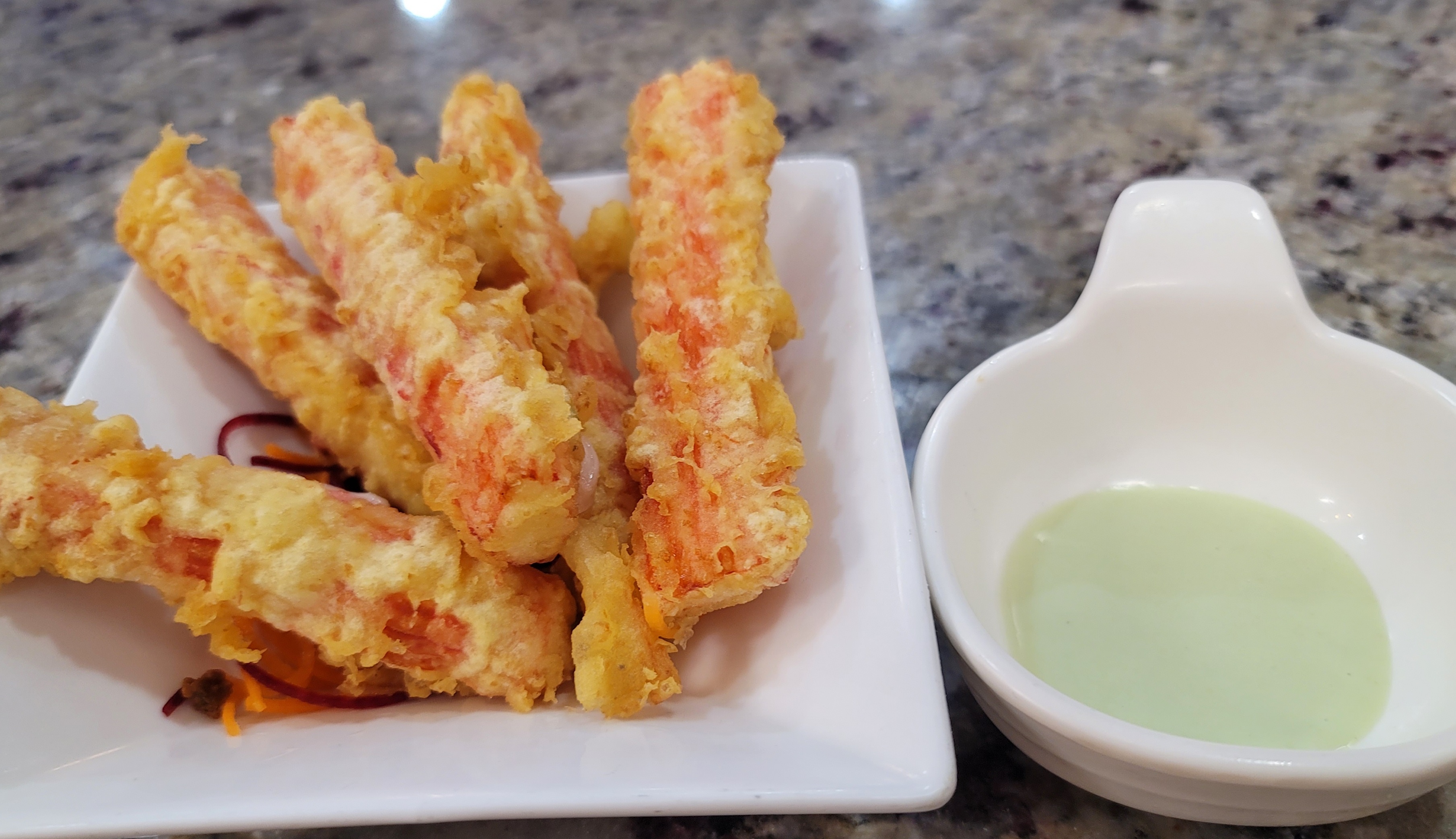 Order Fried Crab Stick 5p food online from Wajo Sushi store, Wheeling on bringmethat.com