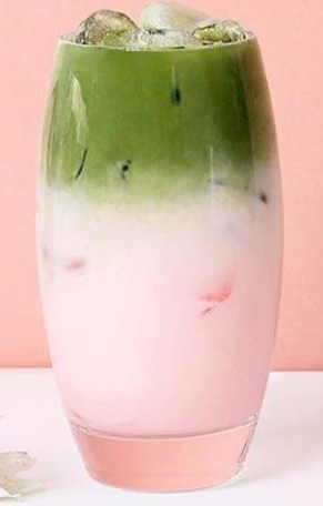 Order Iced Cherry Blossom Matcha  food online from A La Mousse store, Narberth on bringmethat.com