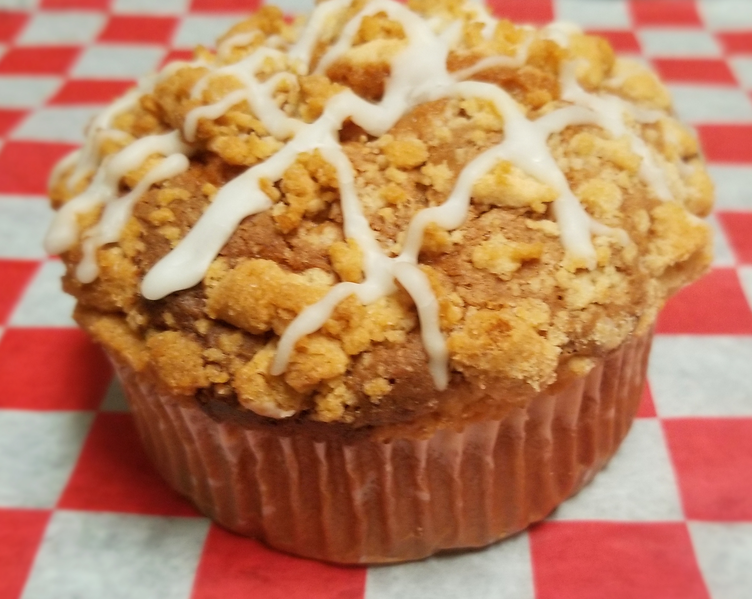 Order Cinnamon Crunch muffin food online from The Pretzel Shop store, Pittsburgh on bringmethat.com
