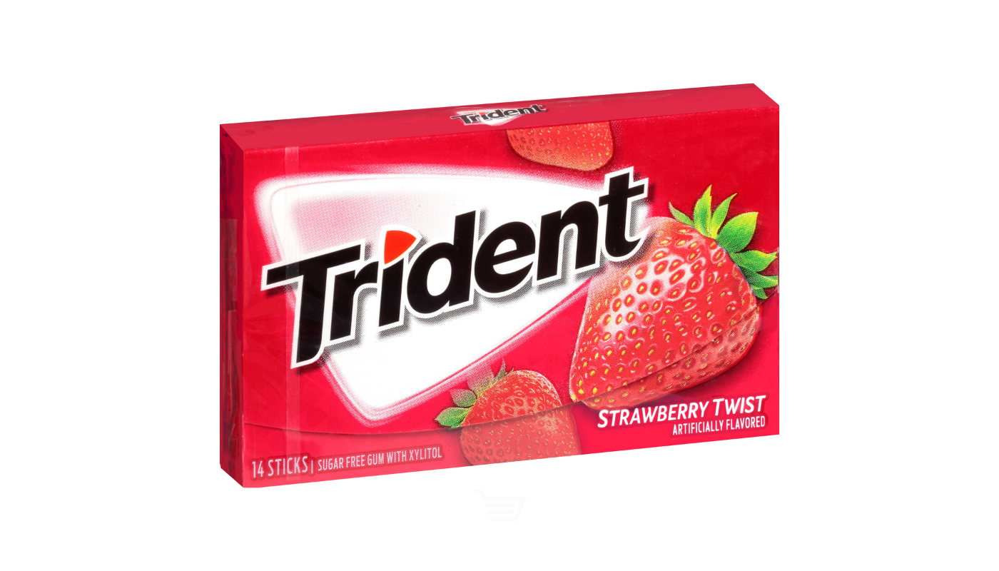 Order Trident Sugarfree Strawberry Twist Gum 14 CT food online from Ross Liquor store, Sylmar on bringmethat.com