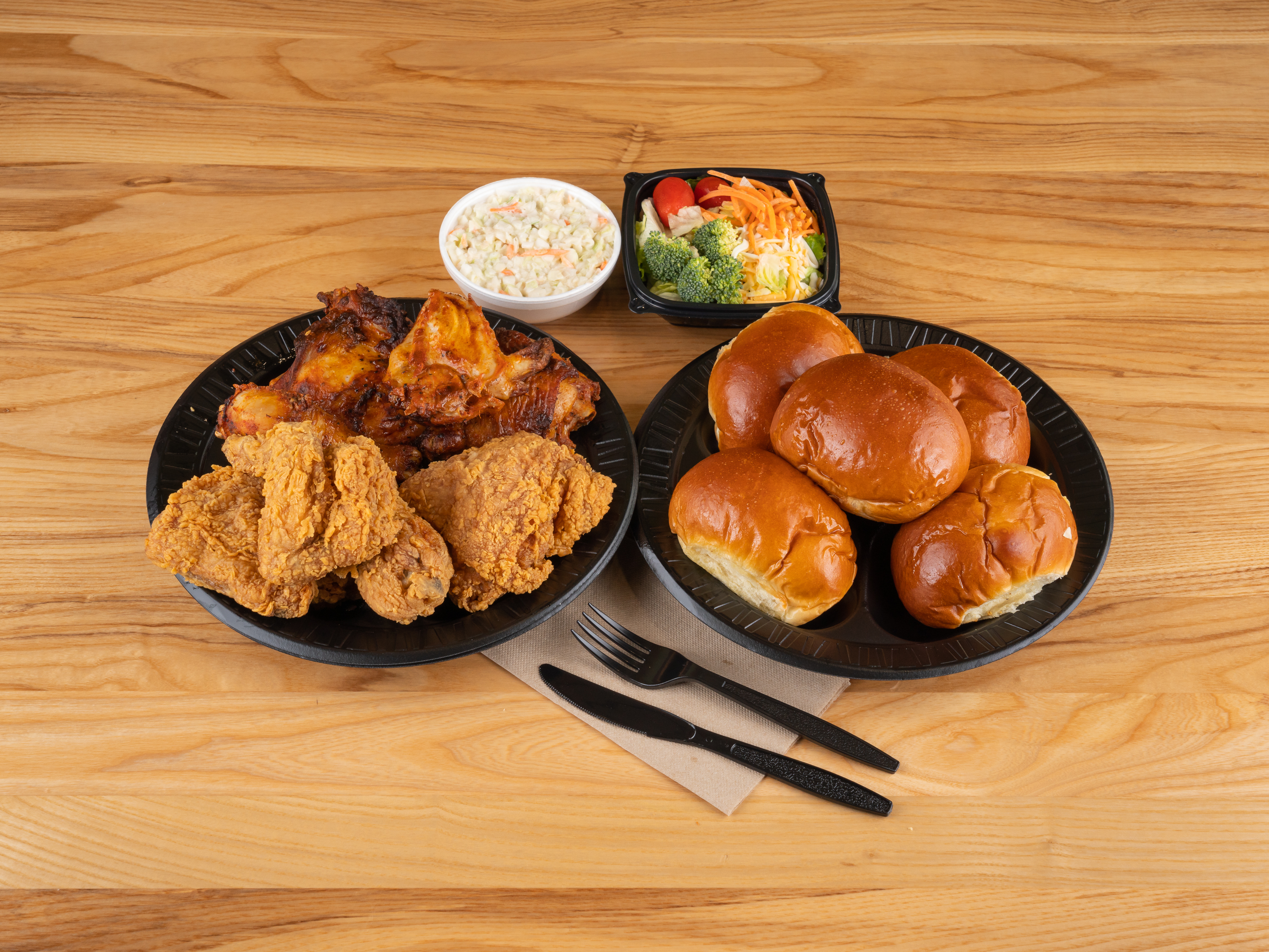 Order 15 Piece Mixed Chicken Family Meal with 6 Rolls food online from Golden Chick store, Robstown on bringmethat.com