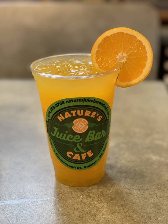 Order Fresh Orange Juice food online from Natures Juice Bar & Cafe store, Raleigh on bringmethat.com