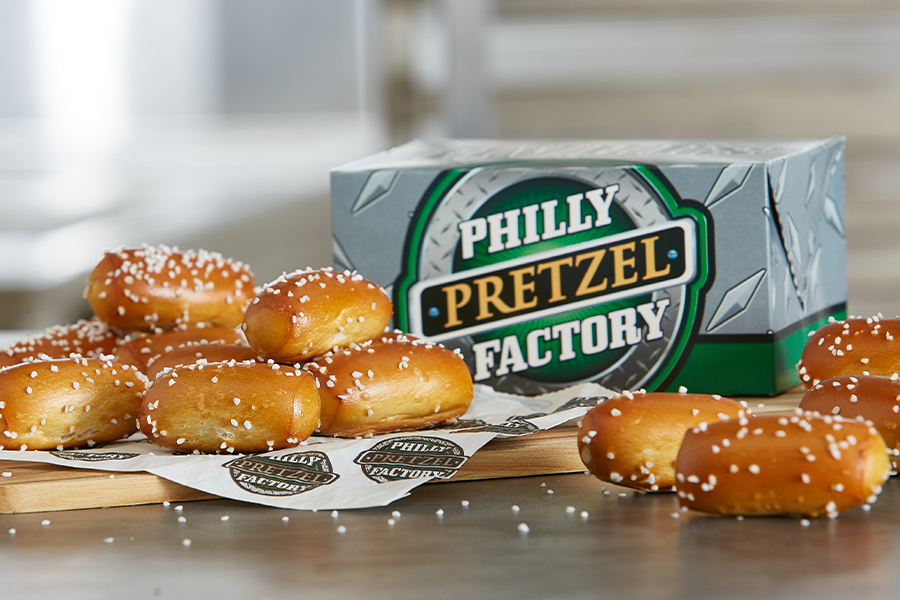 Order Small Rivet Box food online from Philly Pretzel Factory store, Upper Darby on bringmethat.com